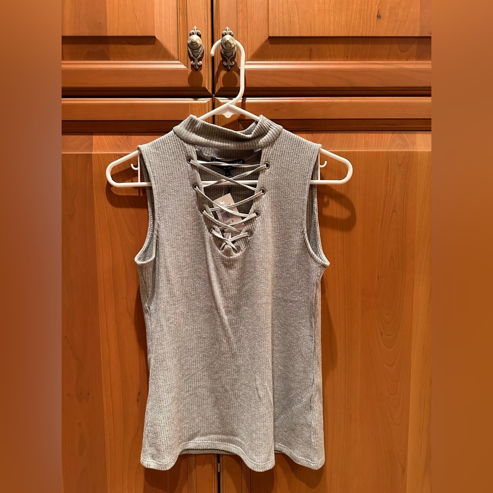 Generation Love Gray Cross Tank (NWT)